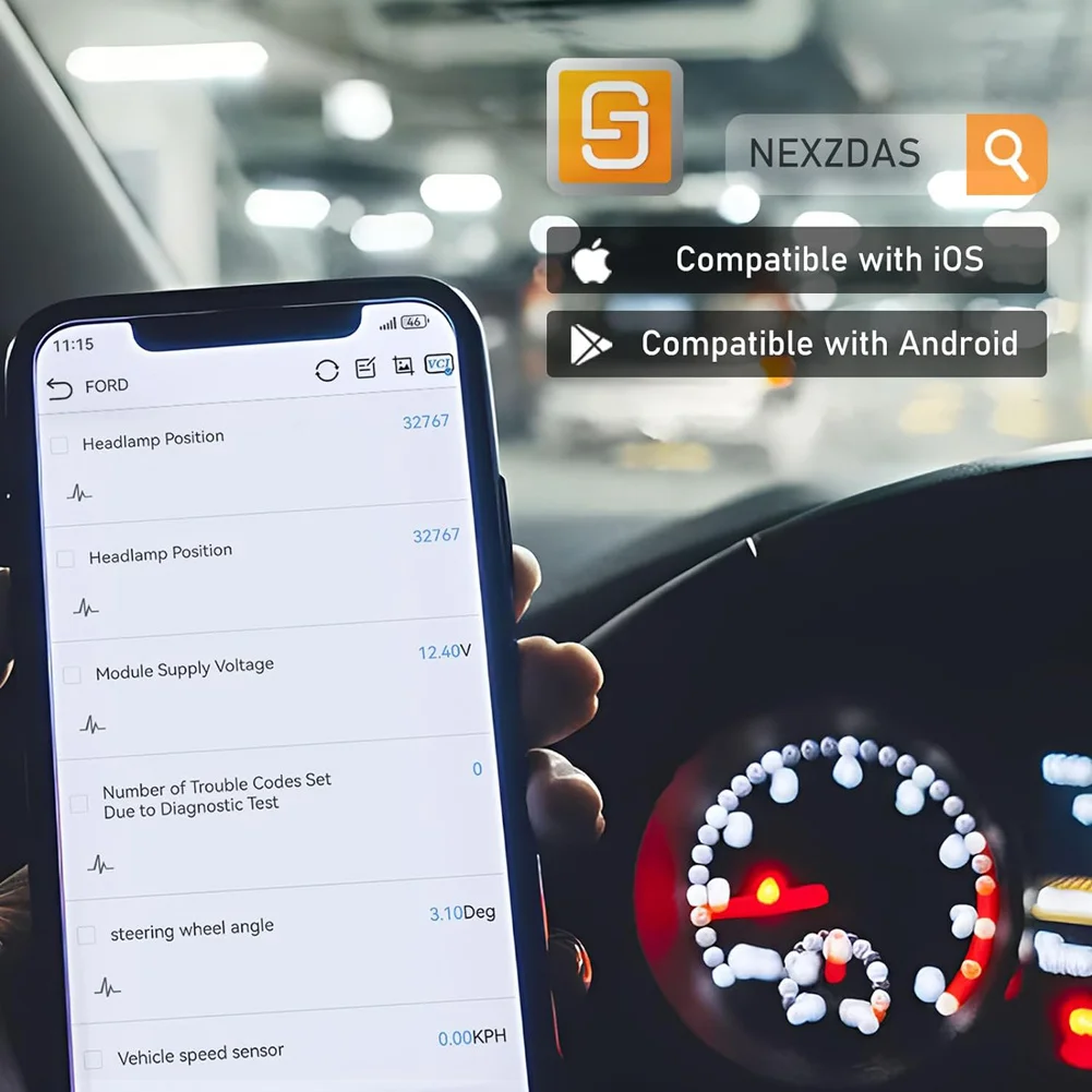 HUMZOR Z100 Full System Car Code Reader Diagnostic Can Tool   BlueTooth V5.2 OBD2 Scanner With 9+ Reset Functions/Bidirectional 5
