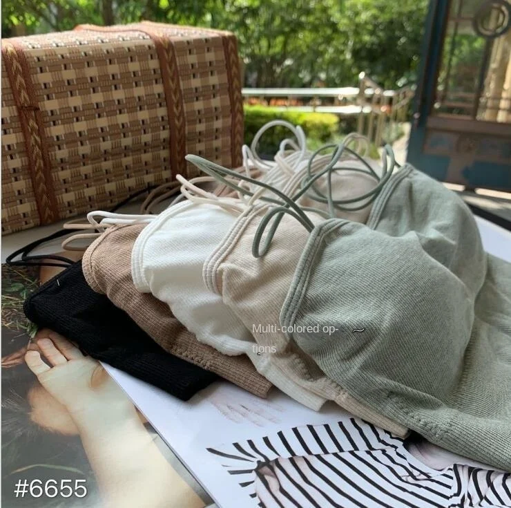 

Летняя Новинка 2022, удобный жилет с двойными лямками для девушек, с нагрудным верхом, без стальных колец, с защитой от ультрафиолета