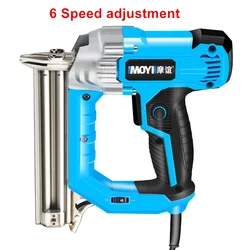 Pistola de clavos eléctrica F30, herramienta de carpintería de 2300 V, clavo de grapa recta eléctrica para muebles, clavadora, tirador de grapadora, 220 W