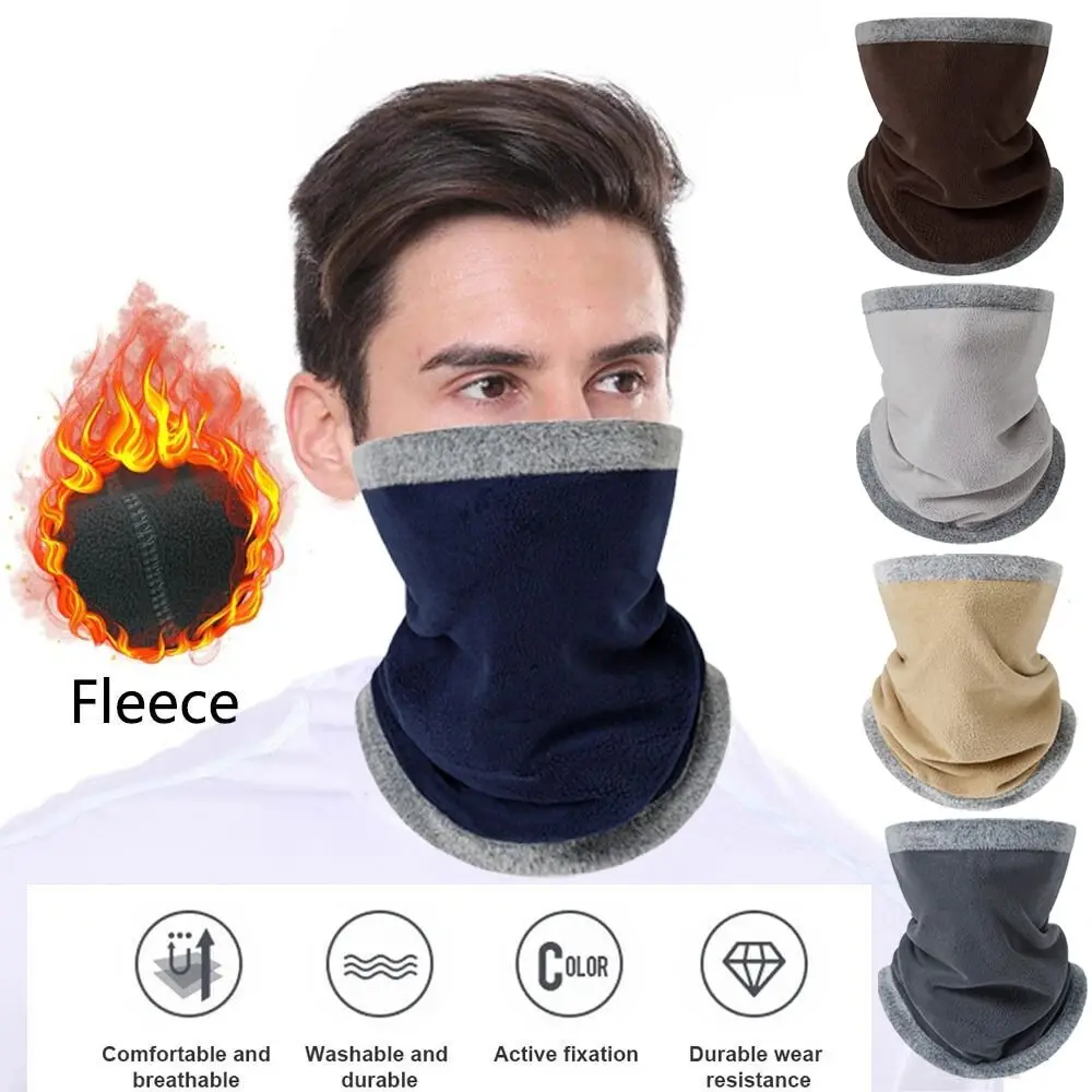 

Winter Fleece Neck Bandana Neck Gaiter Warmer Windproof Tube Scarves For Face Soft Men Women Half Mask Gaiter Snowboard