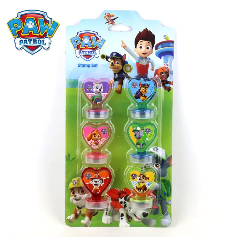 Self Ink Stamps PAW Patrol 6pcs for Kids Primary School Supplies