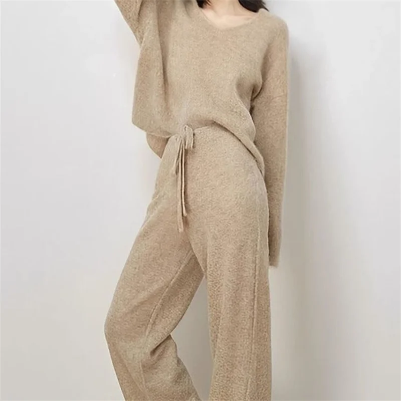 Chic Knitted Two-Piece Set - Image 1