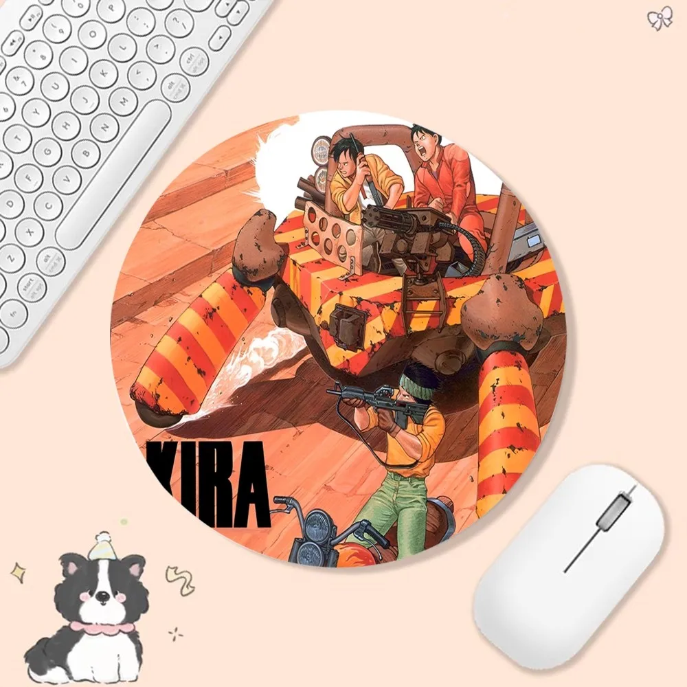 AKIRA VoltronAnimation Round Keyboard Mat Table Mat Students Cabinet Gamer Desktop Mousepad Cup Mats Deskpad Home Decor 3