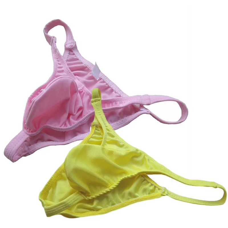 1pc Men's Sexy Bulge Pouch G-strings Low Waist Elastic Bikini Brief Lingerie Underwear Thong Underpants Man Panties
