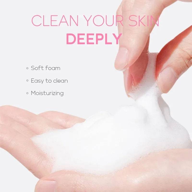 Vitamin C Facial Cleanser Skin Deep Cleansing Moisturizing Blackhead Removal skincare Face Wash Foam Face Cleanser Skin Care 5