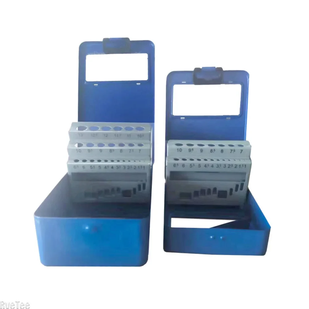 Twist Drill Box tool storage box parts storage box storage organizer box Portable Empty Box 13pc/19pcs/25pcs 1.0-13mm Convenient Drill Index Storage for Organizers