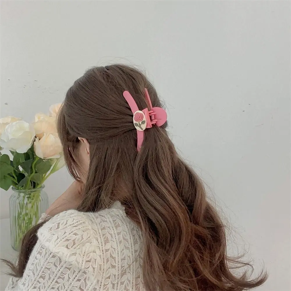 

Повязка на голову, держатель для хвоста, заколка-краб для волос для женщин, аксессуары для волос, заколки для волос с бантом, заколка для волос с розовым цветком в Корейском стиле