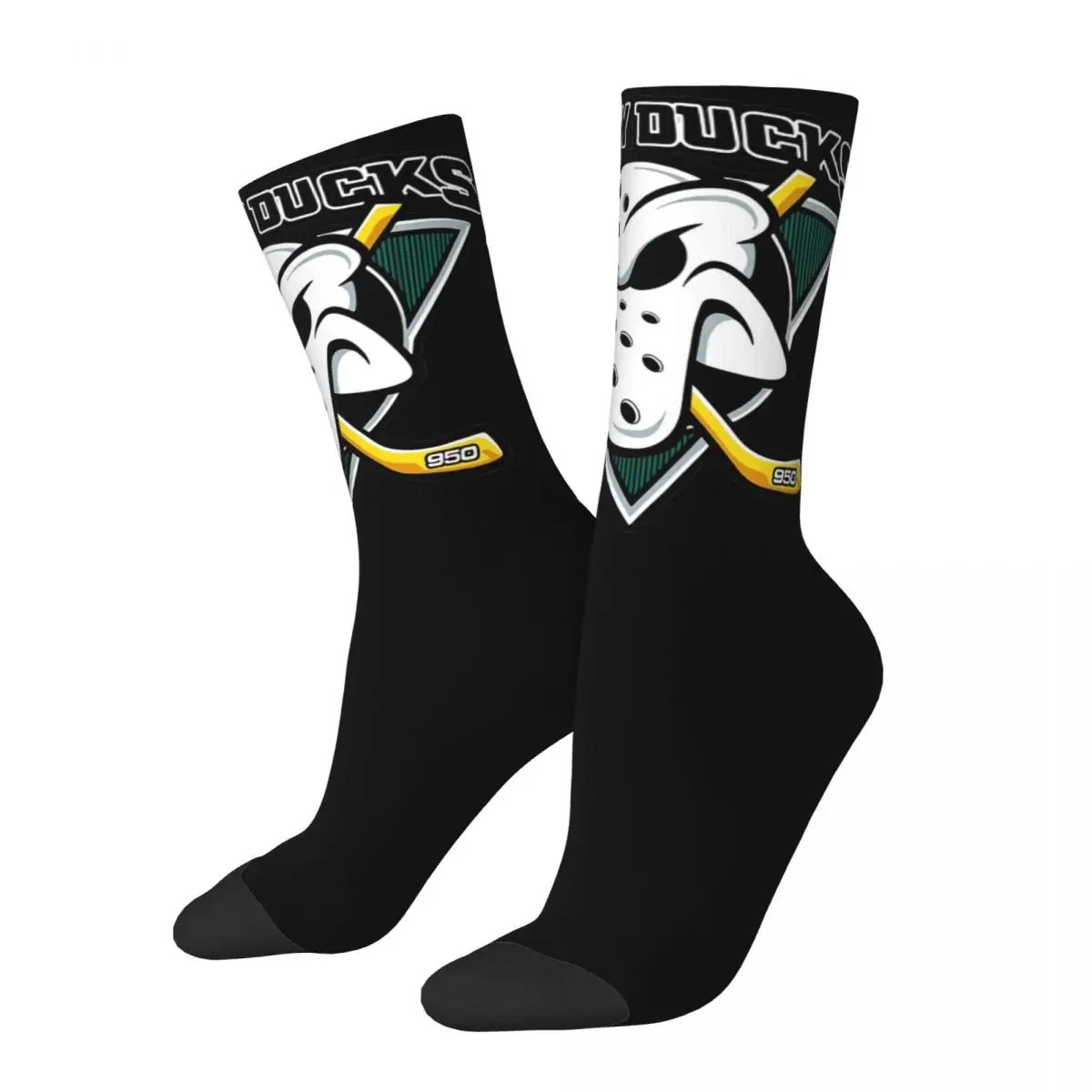 

Hockey Mighty Ducks Unisex Socks Windproof 3D Print Happy Socks Street Style Crazy Sock