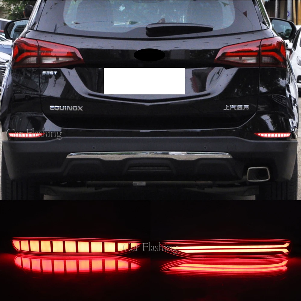 2pcs For Chevrolet Equinox 2022 Car Led Rear Bumper Tail Lights