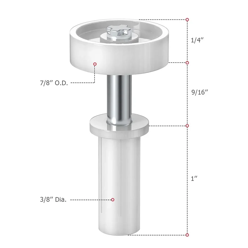 4pcs Bi-fold Door Top Guide Wheels For Closets Pantries Laundry Rooms