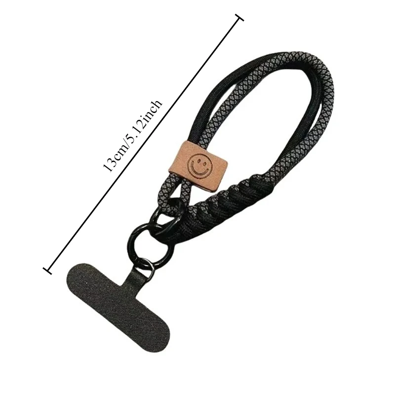Luxury Braided Wristband Mobile Phone Lanyard with Multifunctional Pendant