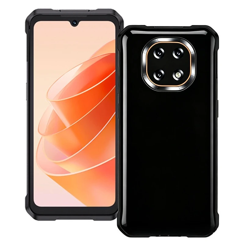Black Transparent Soft TPU Protective Phone Case