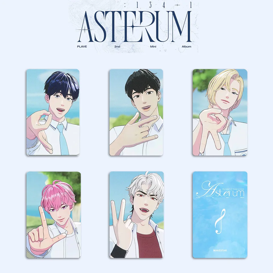 5pcs/set Virtual Boy Idols PLAVE Photocard MINI ALBUM Asterum: 134