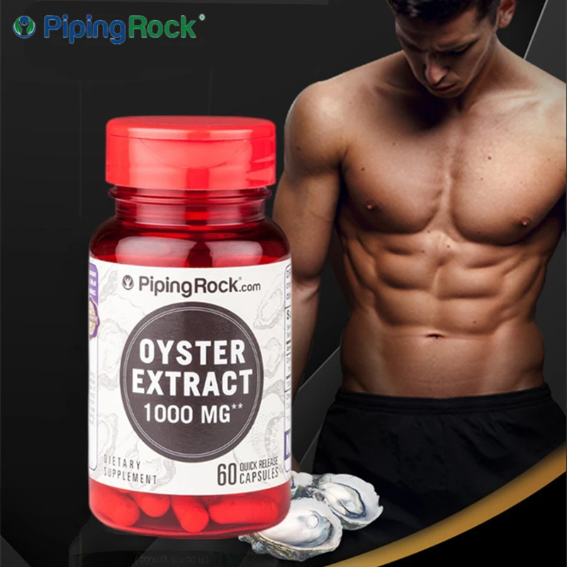 60 Pills Oyster Essence Extract Capsule 1000mg Male Zinc Supplement