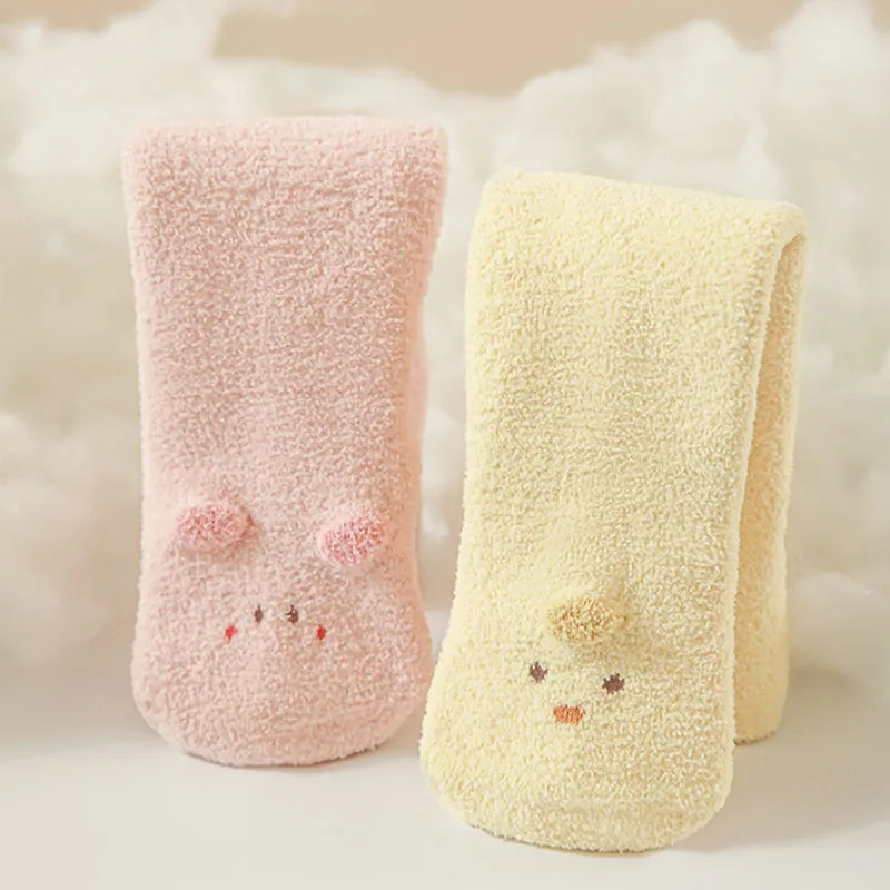 Winter Baby Girls Fleece Padded Cartoon Socks