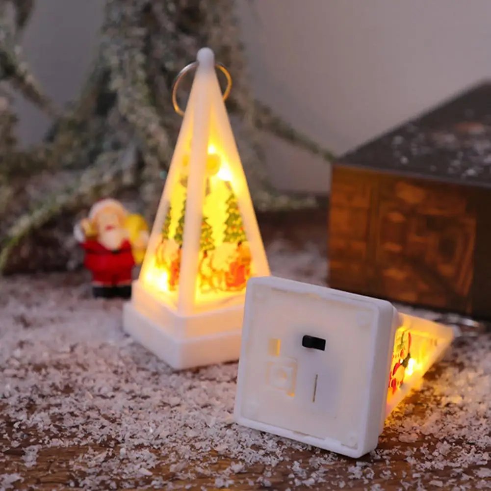 Cute Christmas Scene Lights Festive Babbo Natale Snowman Lantern Christmas Night Light Decoration For Garden Party Room Bedroom