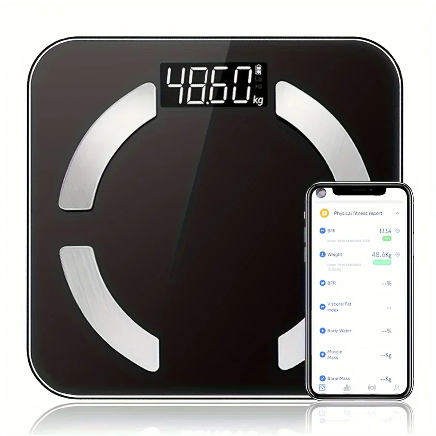 Smart Scale Track Weight BMI Body Fat High-Capacity Health Monitor with App 400lbs weighing scale Bluetooth Precision 4