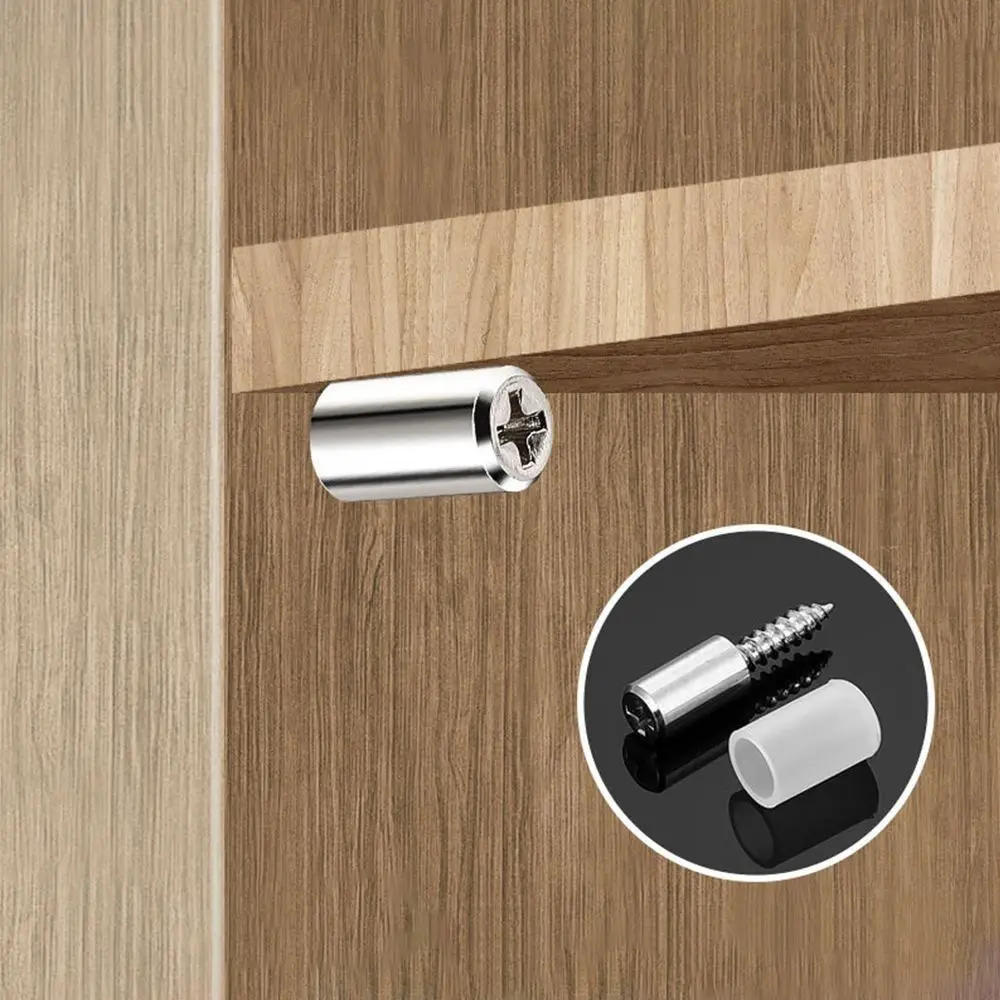 Description Picture 6 of item10pcs Self-Tapping Screws Cabinet Bracket Laminate Support Glass Studs Pegs Wardrobe Cabinet Glass Hard Nonslip Partition Nail
