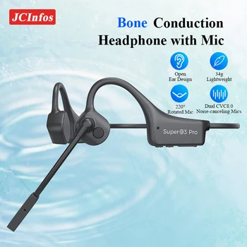 Wireless Bluetooth Headset Bone Conduction Headphones Gaming Sports Entertainment Earphones For Ear Noise Canceling Headphone