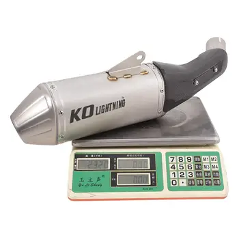 51MM Motorcycle Exhaust Pipe Muffler Stainless Steel Tail Escape And Carbon Guards Modified For 250 ADV 21-22 390 ADV 20-22