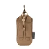 Outdoor Walkie-talkie Pouch  Tactical  Combat Molle Radio Holder Holster Case Pack Hunting Intercom Bag Interphone Pouch Short 5