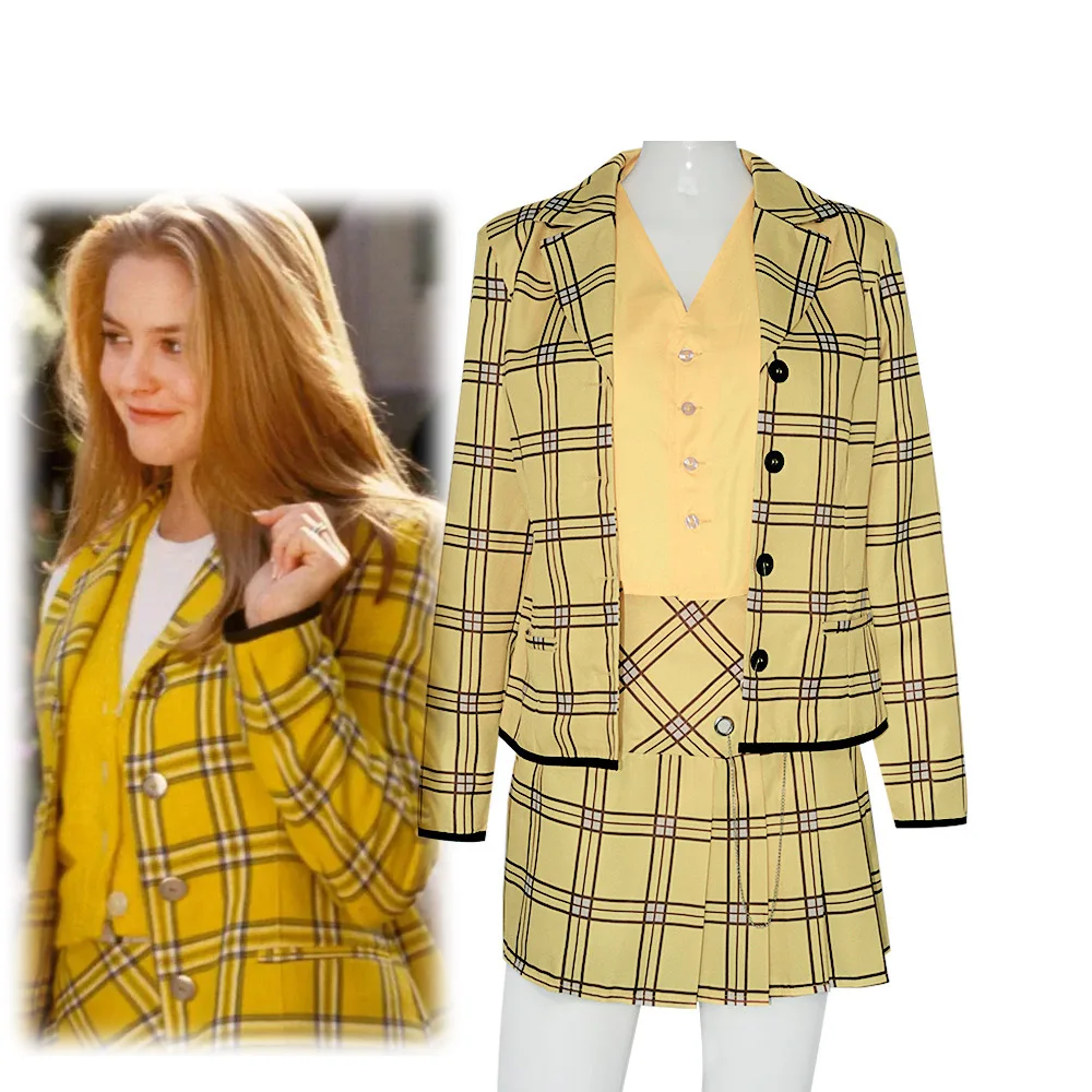 Clueless Cher Horowitz Cosplay Costume for Women (Unofficial)