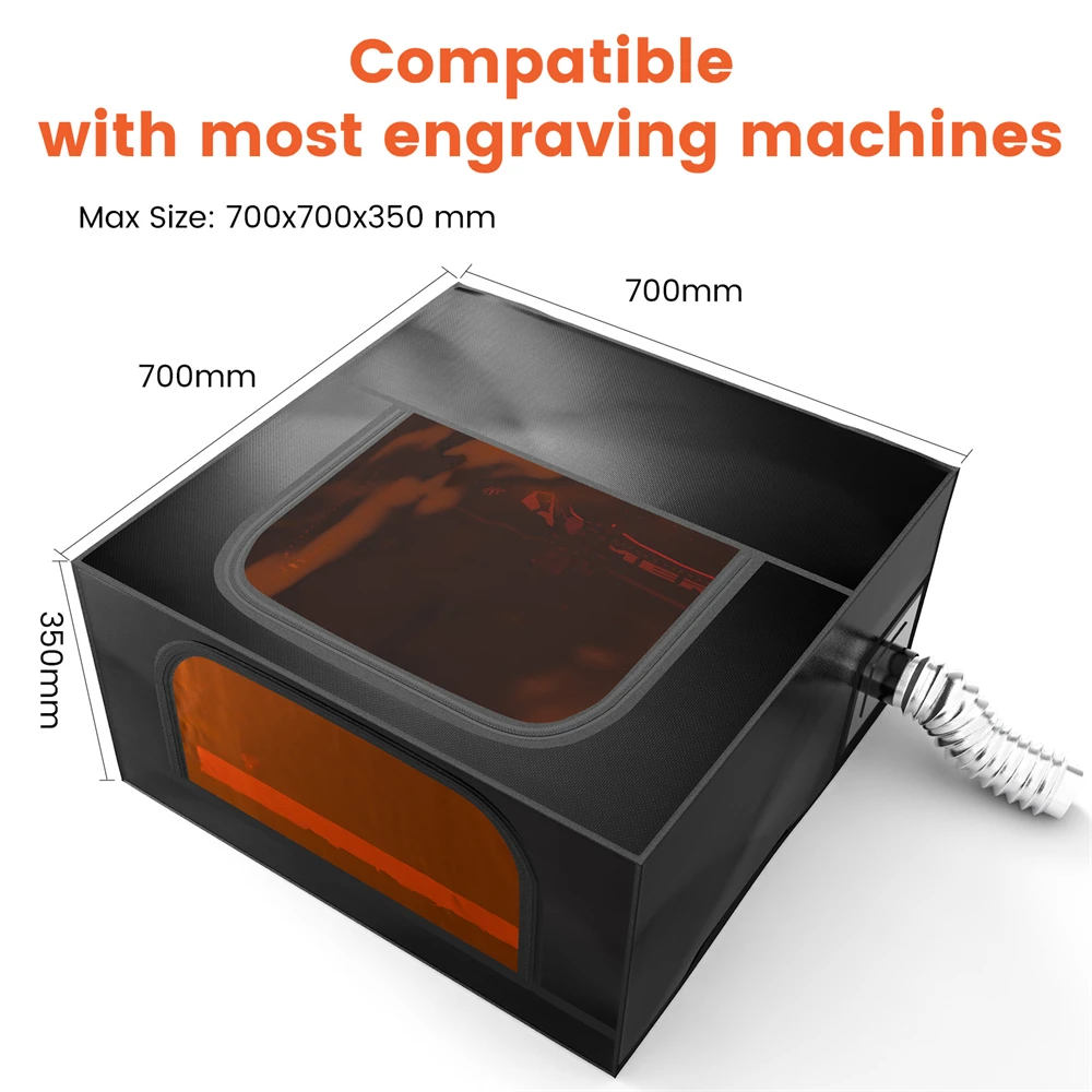 CREALITY Protective Cover for Laser Engraver Isolate Smoke Expel