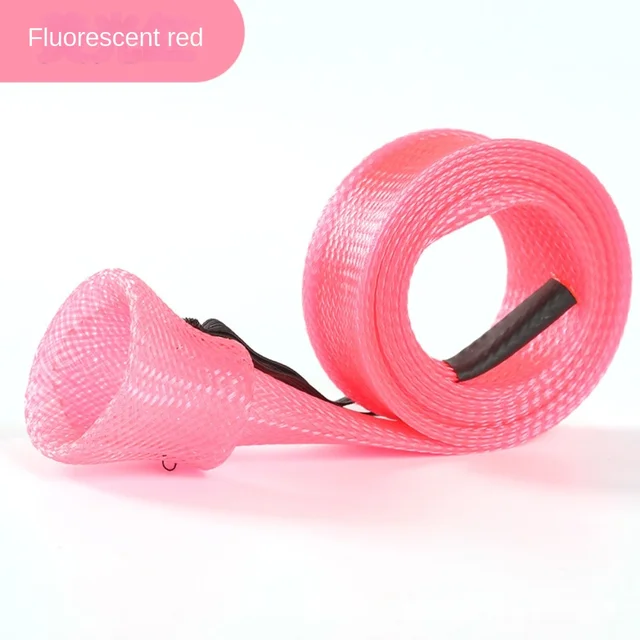 Colorful Pole Sock Braided Mesh Protector Braided Mesh PET Fishing Rod  Protector Telescopic 30mm*170cm Spinning Rod Sleeve - AliExpress