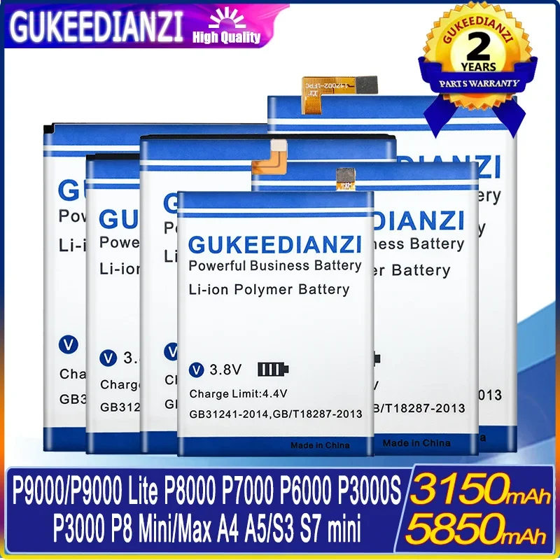 Batteria Per Elephone, P8000, P9000 Lite, P9000Lite, P7000, P6000,P3000, S7 Mini, P8 Mini Max, A4, A5, S3, S7Mini, P8Mini, P8Max