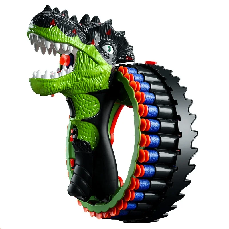 Children\'s Toy Gun Dinosaur Pistol Parent-child Interaction Simple Toy Electric Multiple Shot Soft Bullet Soft Bullet Gun Gifts