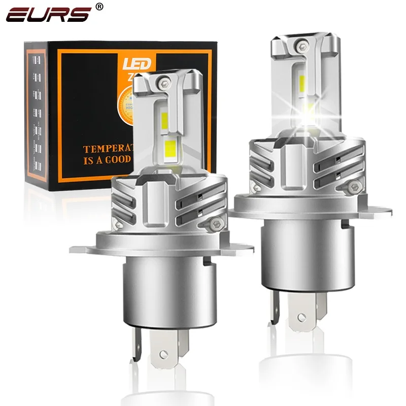 

EURS 2PCS E8 Super Bright Car Headlight Canbus H4 H7 H8 H9 H11 9005 9006 9012 Plug&Play Led Auto Fog Light