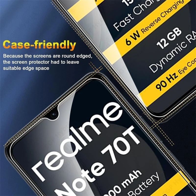 Premium Clear Tempered Glass Screen Protector - 9H Hardness, 6.74