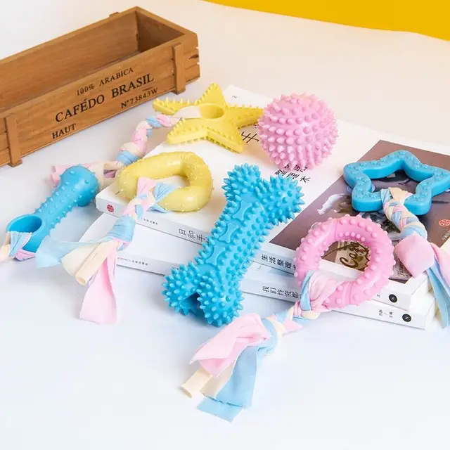 Pet Dog Chew Toys Rubber Bone Toy Aggressive Chewers Dog Toothbrush Doggy Puppy Dental Care For Dog Pet Accessories 3