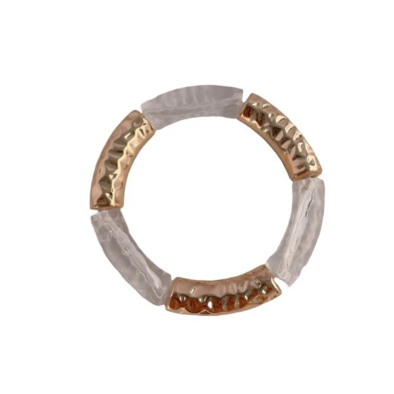 Stretch Resin Tube Bracelet For Women Vintage New Style Fashion Jewelry Retro Elastic Holiday Accessories Wholesale Gifts MQF075 6