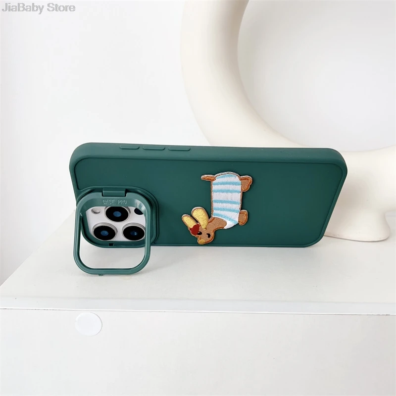 Custodia morbida in silicone per telefono con protezione antiurto per fotocamera con motivo a gatto e cane liquido per iPhone 11 12 13 14 15 16 Pro Max Plus_voghion.com