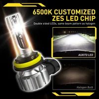 AUXITO 2Pcs H8 H11 LED Bulb Fog Lights Car Headlight H16JP HB4 9006 9005 HB3 LED Lamp DRL Driving Light 6500K White 12V NEW - Image 2