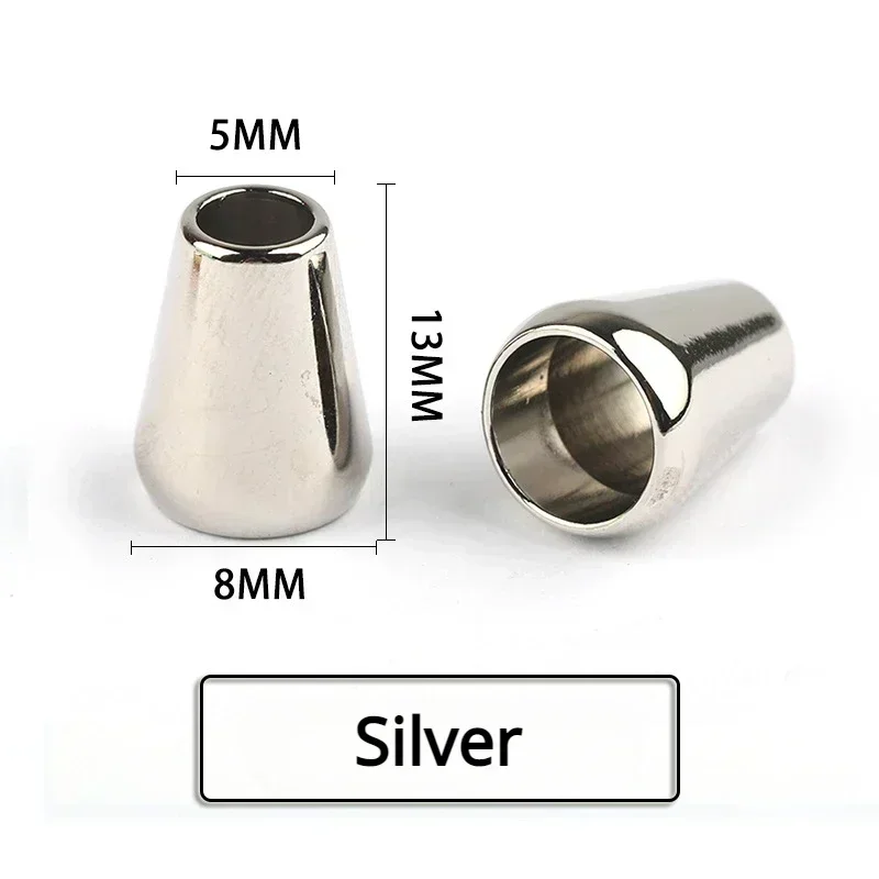 Metal Cord Stoppers Smooth Zinc Alloy 10pcs For Tracksuit Down Jackets DIY Apparel Sewing