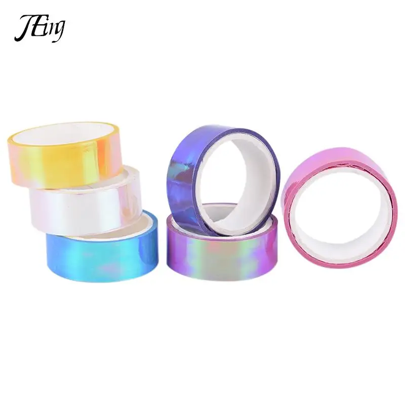 5m DIY Colorful Laser Tape Decorative Sticky Stationery Adhesive