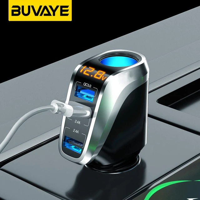 BUVAYE Car Charger 66W Super Fast Charge with 90W Car Lighter