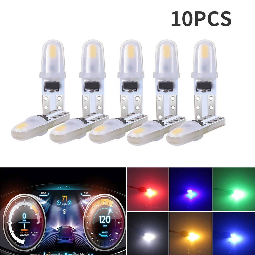 10PCST5LedBulbW3WW1.2WCarInteriorLightReadLightIndicatorDashboardGaugeInstrumentWedgeLampAutoSignalLight12V-AliExpress34