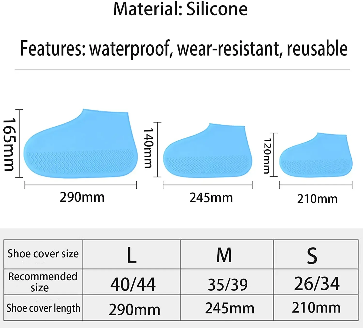 Vintage Rubber Boots Reusable Latex Waterproof Rain Shoes Cover Non-Slip Silicone Overshoes Boot Covers Unisex Shoes Accessories