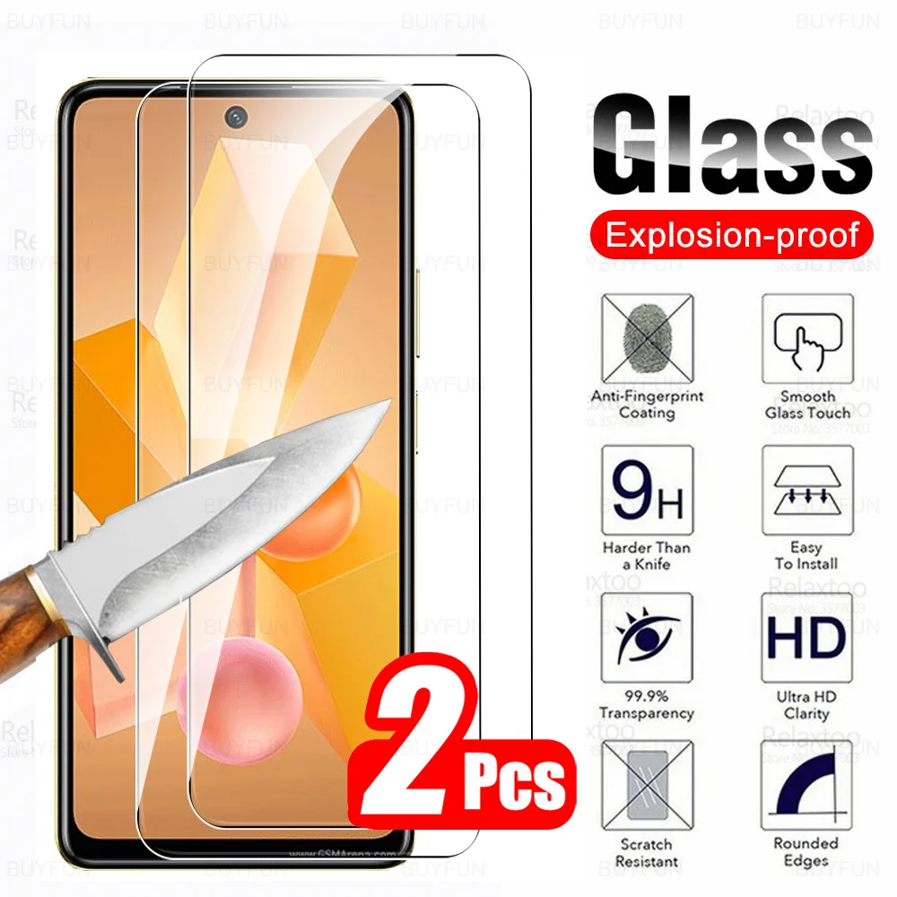 

Для Infinix Hot 40 Pro стекло 2 шт. закаленное стекло InfinixHot40 Infinx Hot40 40i Hot40Pro 40Pro Hot40i 4G Защитная пленка для экрана
