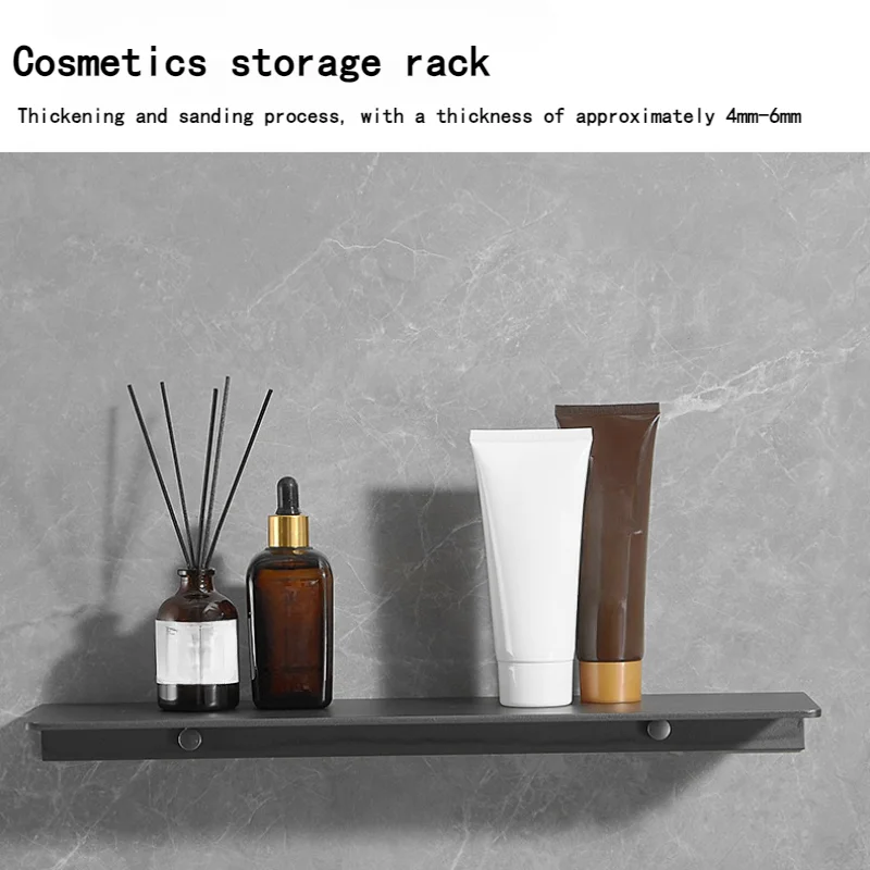 Bathroom rack gun gray word baffle wall hanging toilet washstand mirror front cosmetic storage rack