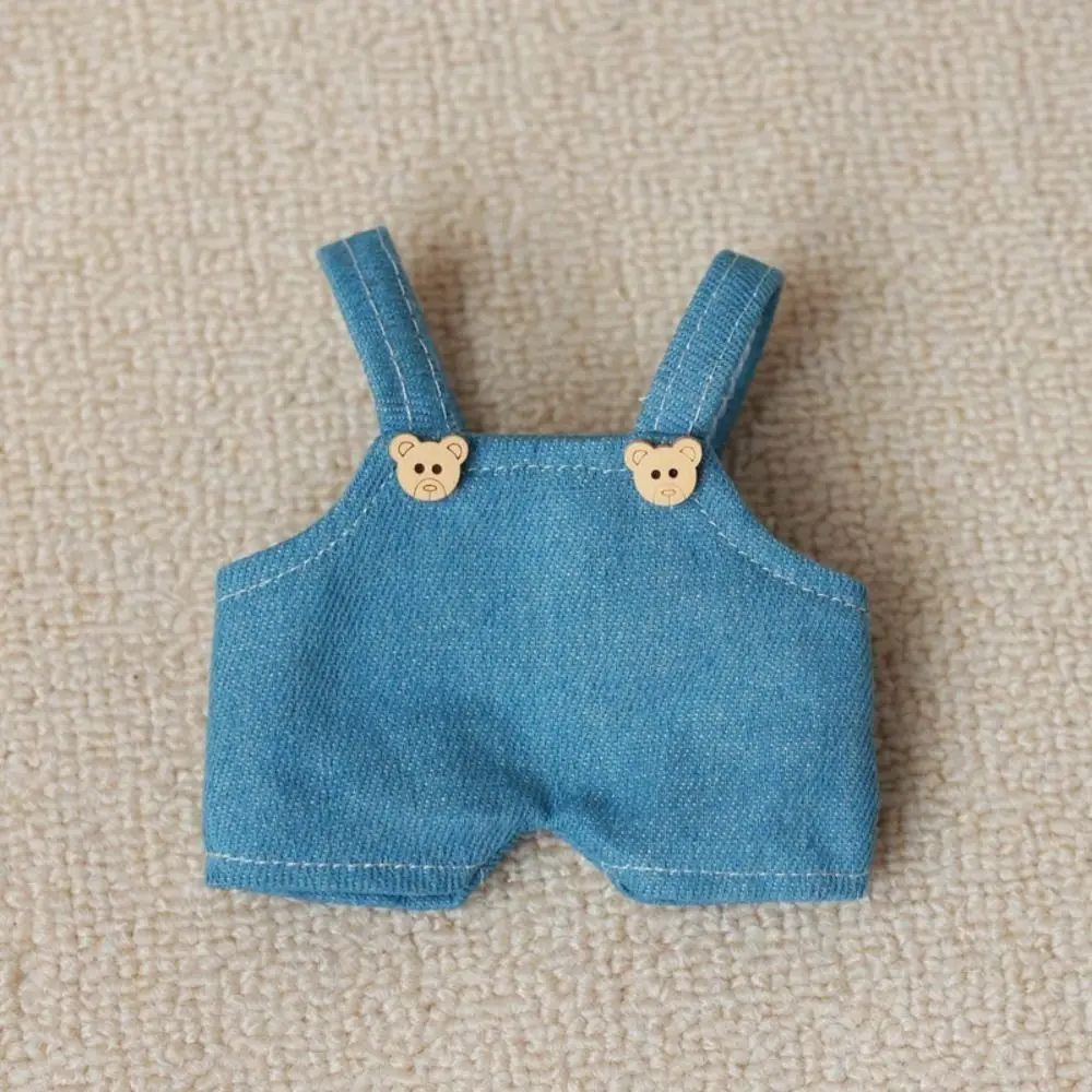 1PC 20cm Cotton Doll Clothes Jean Overalls Idol Dolls Pants 23cm Wallace Gromit Dog Clothes Dressing Game Accessories Toy Gift