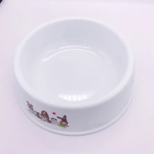 Pet Dog Feeding Food Bowls Puppy Lovely Print White Dog Feeder Dish Bowel Cat Bowl Deep Bowl with Large Capacity 4