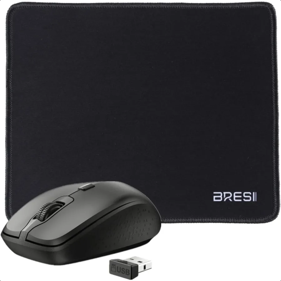 Ergonomic Bluetooth Silent Mouse and Pad Set