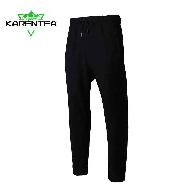

Running Athletic Apparel Outdoor Training Sports Trousers Gym Fitness Workout Sweatpants Elastic Waist Zipper Pockets Long Pants