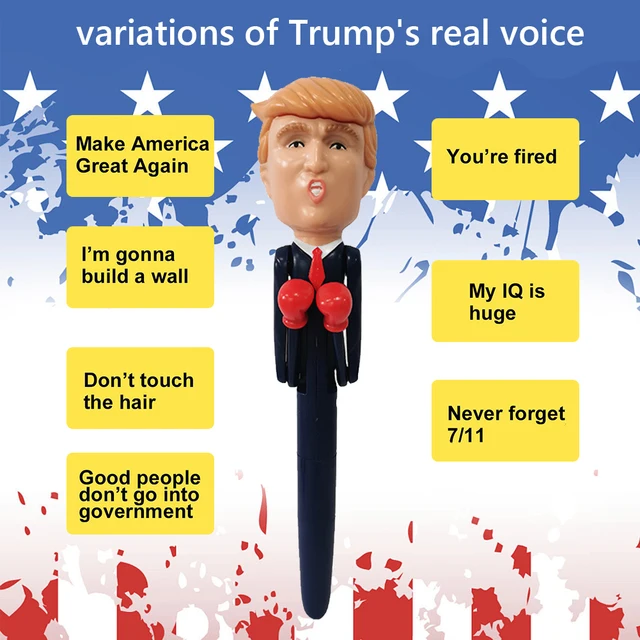 Trump Merchandise W/Real Voice Talking Trump Pen Donald Trump Gifts Novelty Gifts for Adults Unique Gag Gifts Christmas Birthday 6