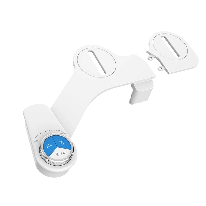 Slim Bidet Attachment Bidet Non electric For Toilet Seat Handed Small Bidets Two Nozzles Self Cleaning Personal Hygiene toilet seat accessories