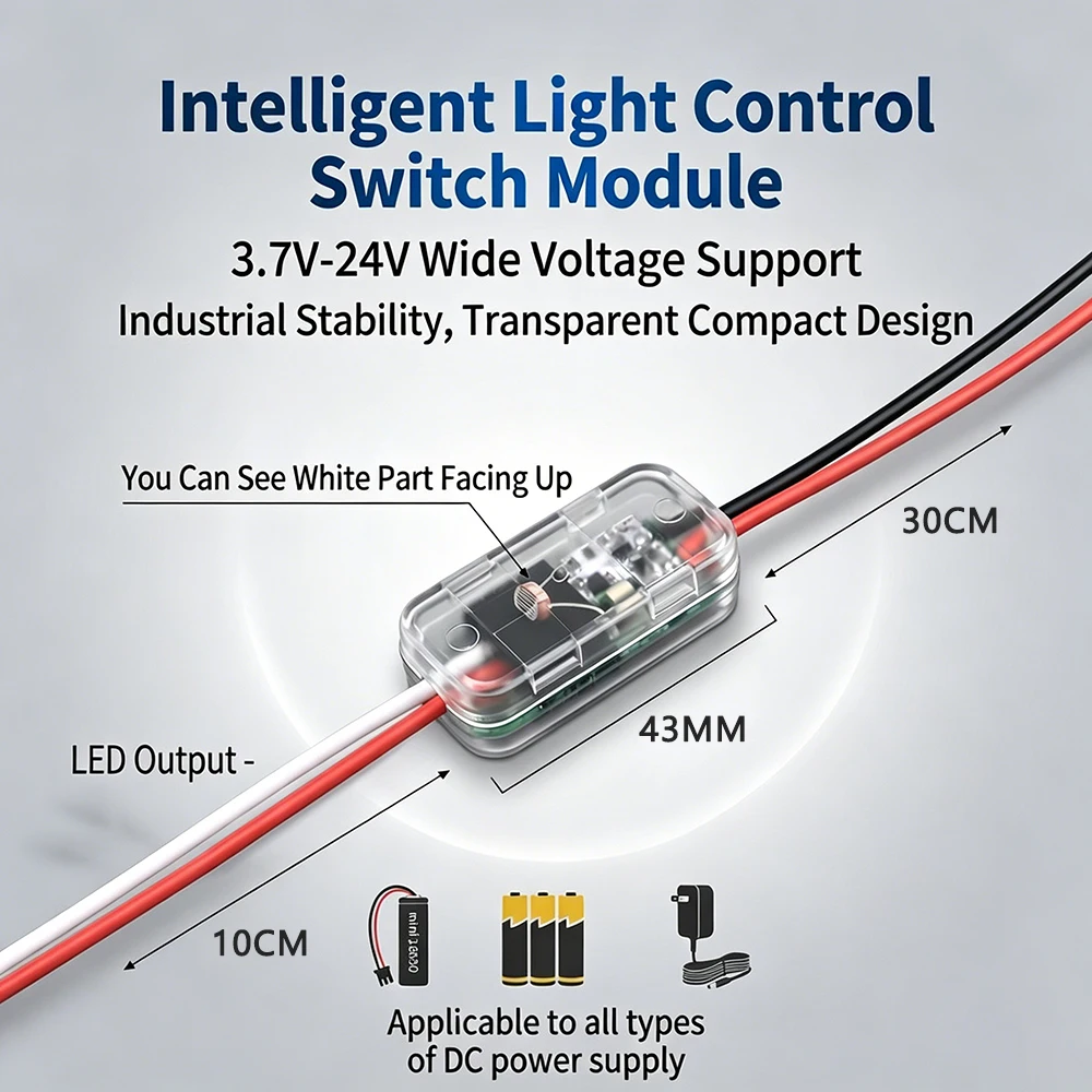 Automatic Photocell Light Sensor Switch with Photosensitive Technology
